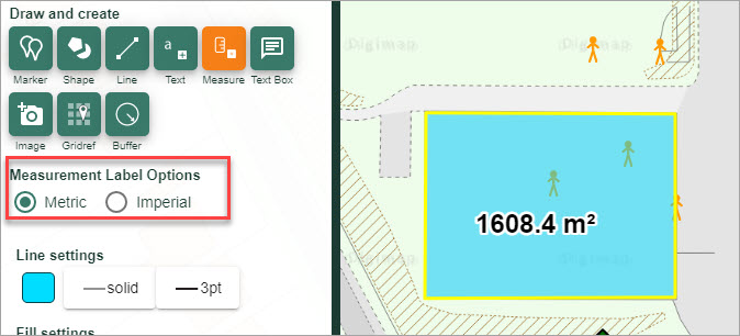 Measurement label option